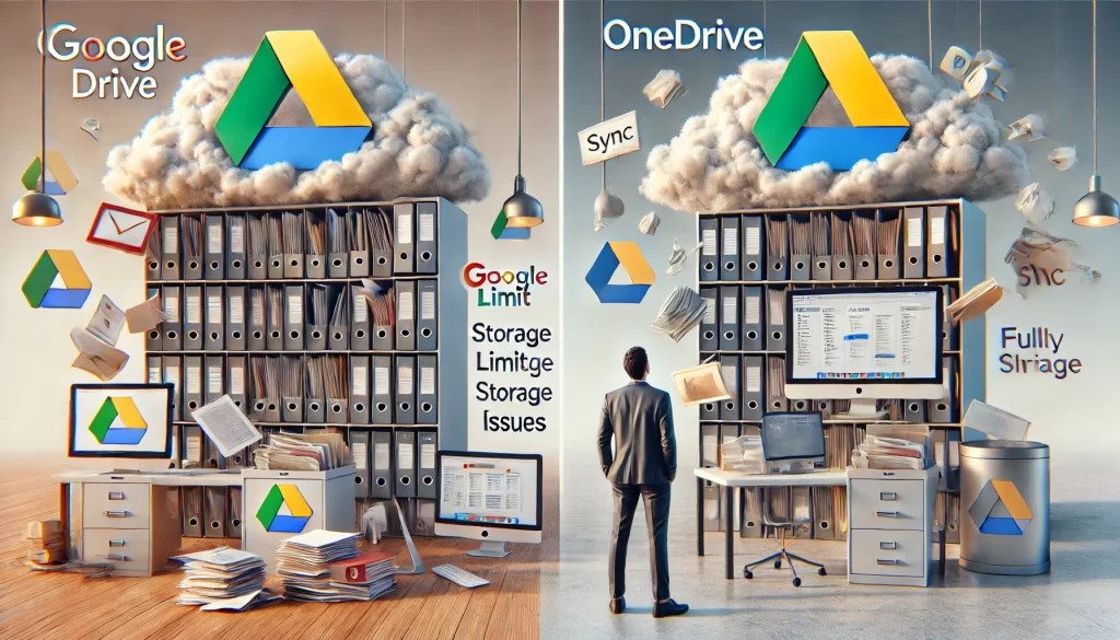 GoogleドライブとOneDriveの欠点とは？