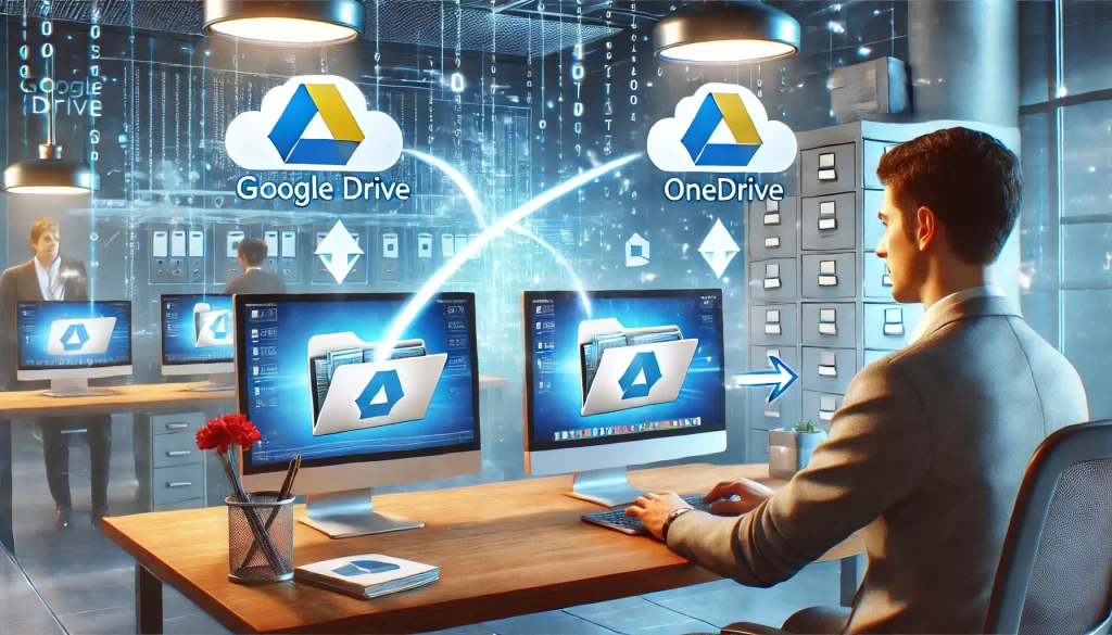 GoogleドライブとOneDriveのデータ移行方法